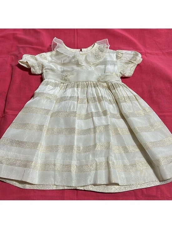 Other - SYLVIA WHYTE for Neiman-Marcus 2T special occasion dress. Ivory, gold and silver